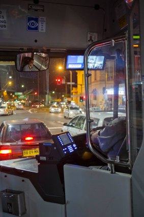 Lonely shift: Extra buses are travelling almost empty.