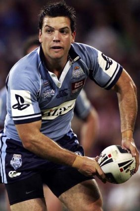 Back in the day ... Jarrod Mullen during his lone State of Origin match in 2007.