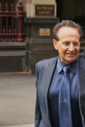 Geoffrey Edelsten ... outside court yesterday where he is taking action against a woman he met on sugardaddyforme.com.