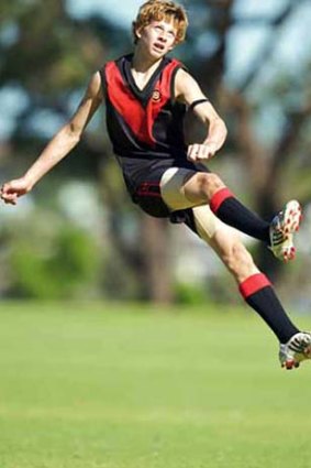 Nathan Fyfe during his days with Aquinas College.