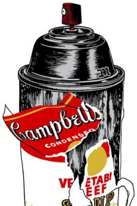 Designer Merda's modern twist on the Warhol Campbell's soup can.