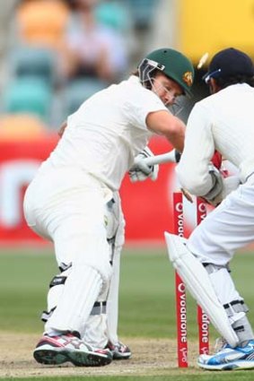 Controversial ... Shane Watson is stumped.