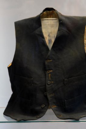 This vest belonged to Titanic third-class passenger William Henry Allen and will be among items auctioned in April.