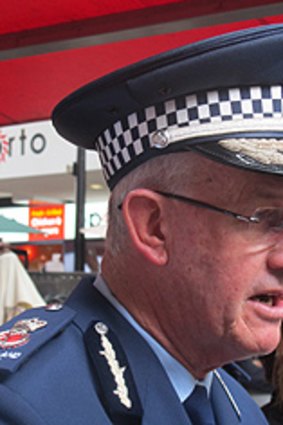 Police Commissioner Bob Atkinson at the announcement.