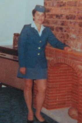 Driving force ... June De Lorenzo in her days as a bus conductor.