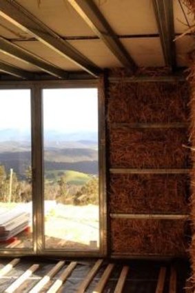 Packing: Straw bales that fill wall and ceiling cavities can deny a fire the oxygen it needs.