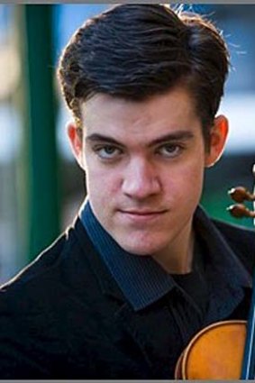 Talent: virtuoso violinist Richard Pollett.