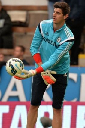 Young talent: Chelsea's Belgian goalkeeper Thibaut Courtois.
