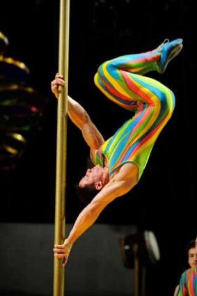 Cirque Du Soleil performers train for their new show.