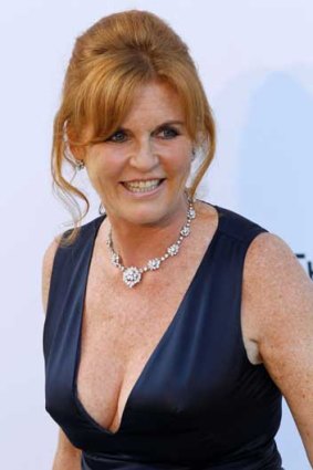 The Dushess of York, Sarah Ferguson, arriving at a benefit during the Cannes film festival this year.