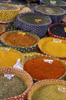 Spices at Arles market.