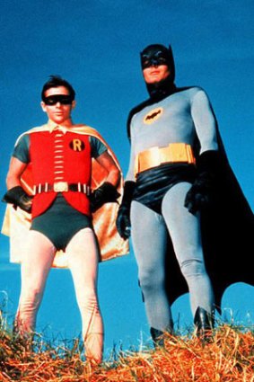 Burt Ward (left) and Adam West as Batman and Robin.