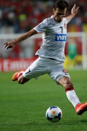 A player in demand: Wanderers striker Labinot Haliti.