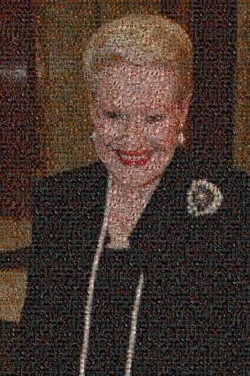Mosaic of former Speaker Bronwyn Bishop made from the photos of MPs who have been suspended from question tIme under 94a. 