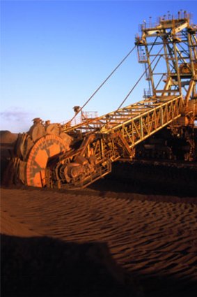 An oversupply of iron ore has arisen as Australian production increased.