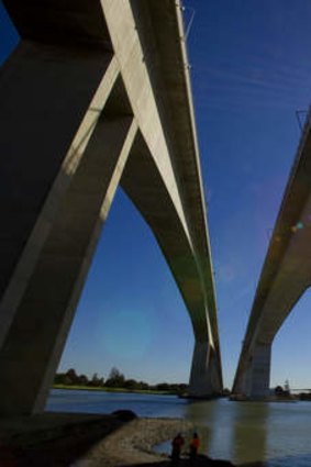 The Sir Leo Hielscher Bridges, part of the Gateway Motorway.
