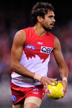 Everyone's a winner: Lewis Jetta arrived at Sydney courtesy of a deal with Collingwood for Darren Jolly.