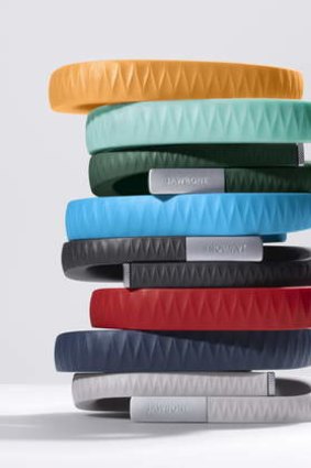 Strap it on: Jawbone's UP smart wristband.