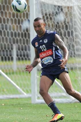 Back in training ... Archie Thompson.
