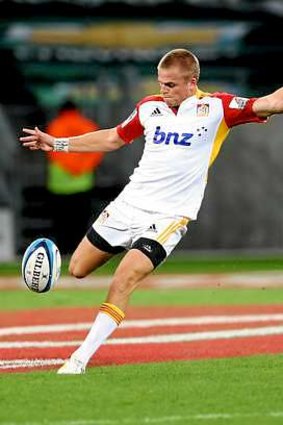 Gareth Anscombe of the Chiefs lifted his season tally of points to 70.