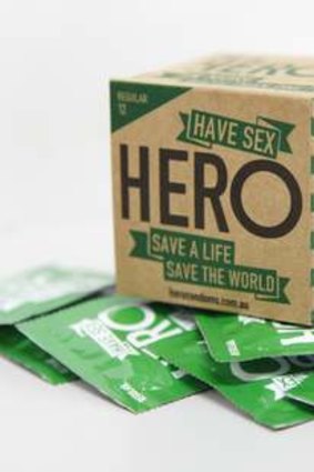 Have sex, save the world ... Hero condoms.