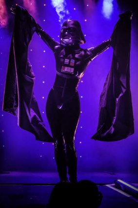 Darth Vader  in the burlesque Star Wars parody  coming to   Canberra.