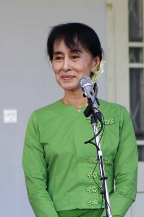 Myanmar's pro-democracy leader Aung San Suu Kyi.