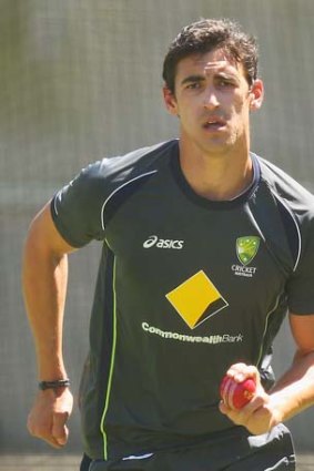Mitchell Starc has an impingement at the front of his right ankle.