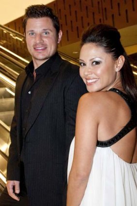 Nick and Vanessa Lachey at the Star.
