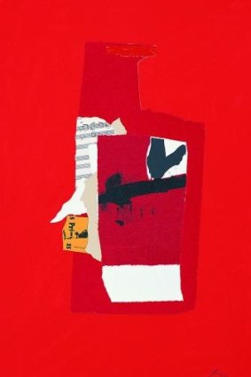 Robert Motherwell Redness of Red, 1985 lithograph, screenprint and collage.