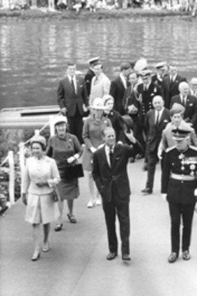 The Queen and Prince Philip during their visit to Australia in 1970.