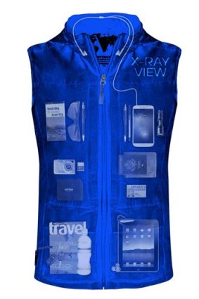 The new Quest vest has 42 pockets to meet your travelling needs.