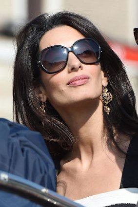 New bride: Amal Alamuddin.