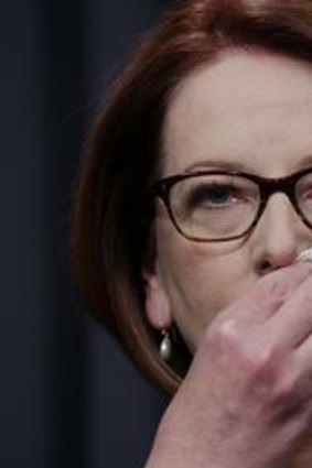 Julia Gillard: 'A big emotional day.'