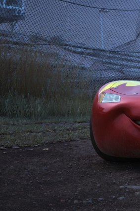 This image released by Disney shows Lightning McQueen, voiced by Owen Wilson, left, and Cruz Ramirez, voices by Cristela Alonzo, in a scene from Cars 3.