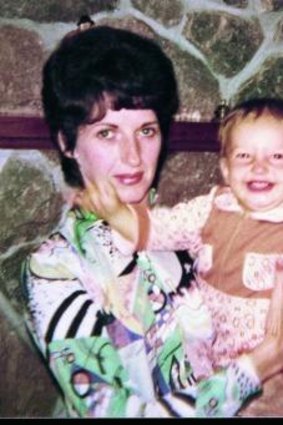 Days of innocence: Carrie, aged 16 months, with her mother. 