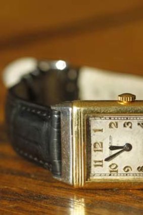 Treasured: Patrick Johnson's 1934 Jaeger-LeCoultre Reverso watch.