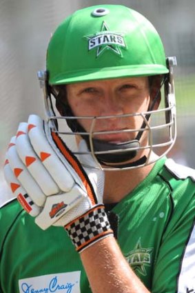 Cameron White during training for the Melbourne Stars.