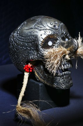 One of the skulls from the exhibition.