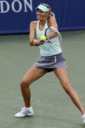Maria Sharapova has a right shoulder injury.