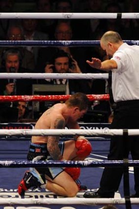Ricky Hatton fails to beat the count.