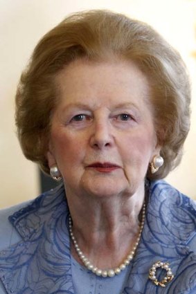 Britain's former Prime Minister Margaret Thatcher  in London in June  2010.