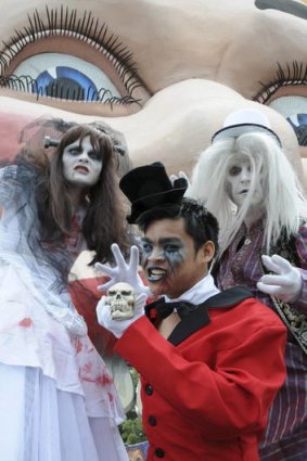 Early Halloween ... Luna Park's Halloscream offers ghoulish thrills this weekend.