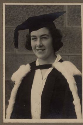 Marjorie Jacobs graduates from the University of Sydney in 1936.