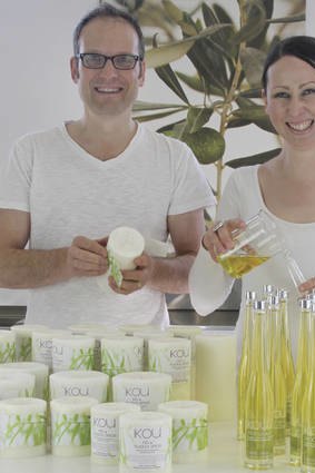 Paul and Naomi Whitfeld found inspiration in a petal-filled Bali bath.