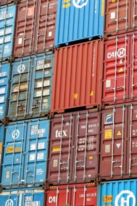 The number of containers being shipped in and out of Melbourne set a new record last year.