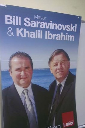 Bill Saravinovski and Khalil Ibrahim in Rockdale election campaign.
