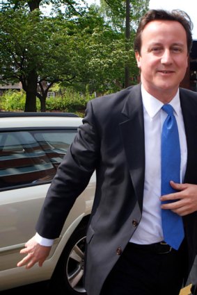 British Conservative Party Leader David Cameron.