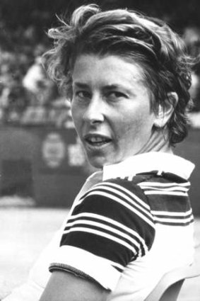 Australian tennis player Wendy Turnbull, pictured at White City on 7 December 1980.