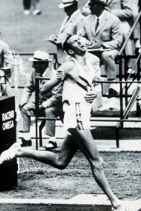 Golden moment: Herb Elliott wins the 1500m in Rome.